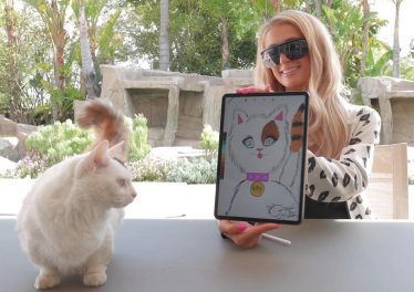 Paris Hilton subasta el retrato de su gato como un token NFT en la blockchain Ethereum