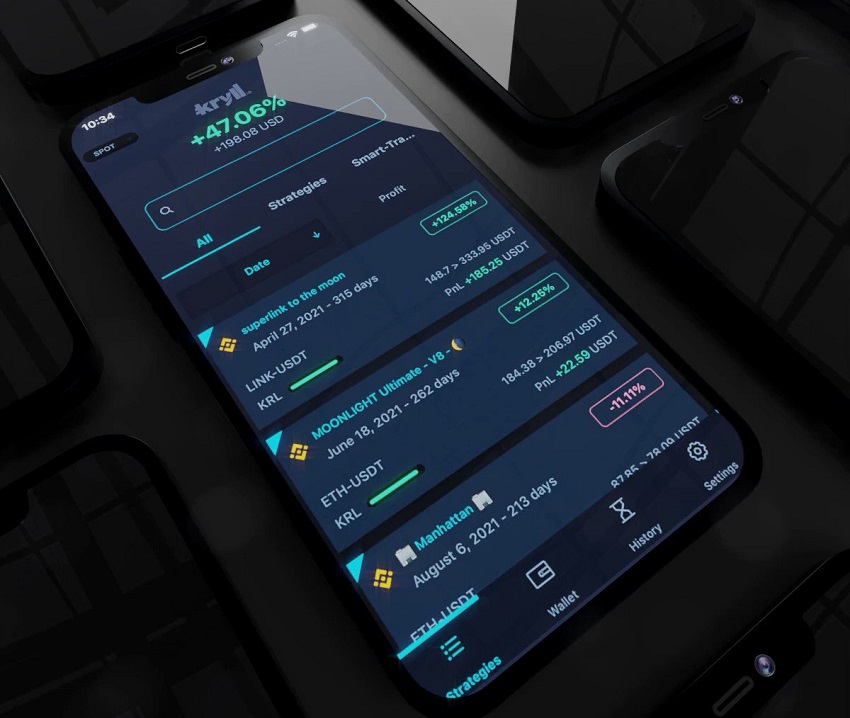 Los criptobots Kryll lanzan una nueva versión de su aplicación móvil Android e iOS